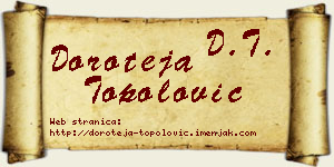 Doroteja Topolović vizit kartica